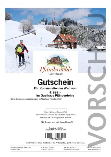 Wertgutschein Pfänderdohle